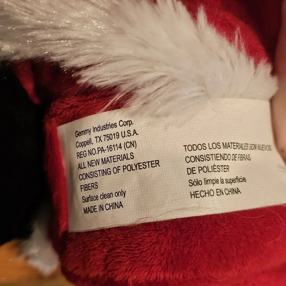 Gemmy Santa Claus Plush 11